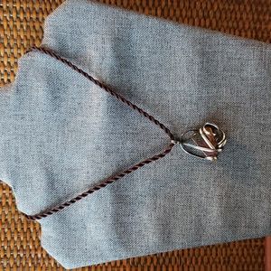 Wrapped Dichroic Glass Necklace